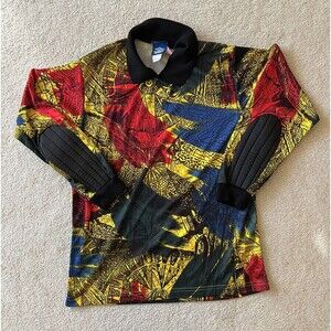 Vintage 90s UMBRO Goalkeeper Soccer Jersey Long Sleeve, Multicolor, Large